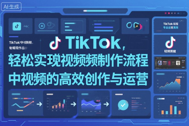 TikTok中视频制做流程，轻松实现Tk中视频的高效创作与运营-红果网创