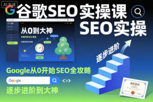 谷歌SEO实操课，Google从0开始SEO全攻略，逐步进阶到大神（更新26年）-红果网创