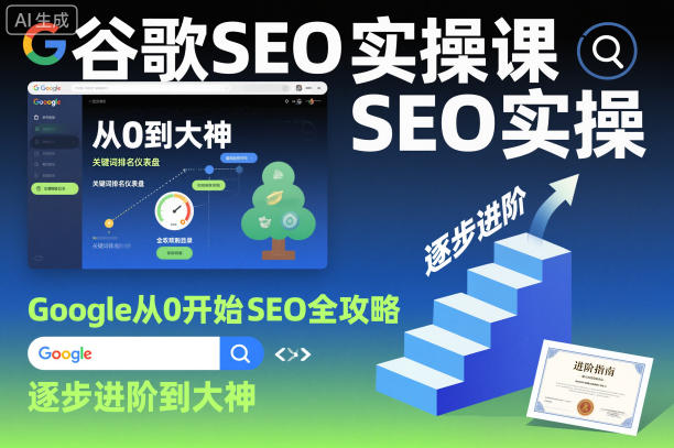 谷歌SEO实操课，Google从0开始SEO全攻略，逐步进阶到大神（更新26年）-红果网创