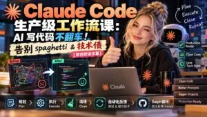 Claude Code 生产级工作流课:AI 写代码不翻车!告别 spaghetti & 技术债【原创双语字幕】-红果网创