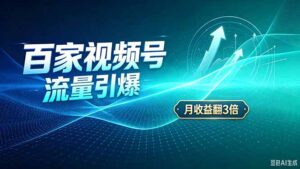 26年王炸项目，实现成本翻几倍。长久稳定，通过百度视频号发布，赚取播放量+广告收益-红果网创