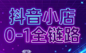 兵哥电商·抖音小店从0到1全链路(更新9月)-红果网创