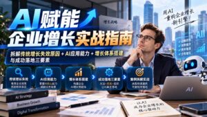 AI赋能企业增长实战指南：拆解传统增长失效原因+AI应用能力+增长体系搭建与成功落地三要素-红果网创
