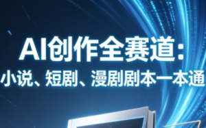 AI创作全赛道：小说、短剧、漫剧剧本一本通(更新-红果网创