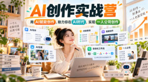 AI创作实战营，用AI赋能创作，助力你在AI时代，实现一人公司创作-红果网创
