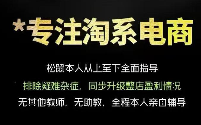 松鼠会电商VIP课程，从基础布局到高阶优化，助你掌握淘宝运营逻辑，提升店铺流量与转化(更新1015 - 红果网创-红果网创