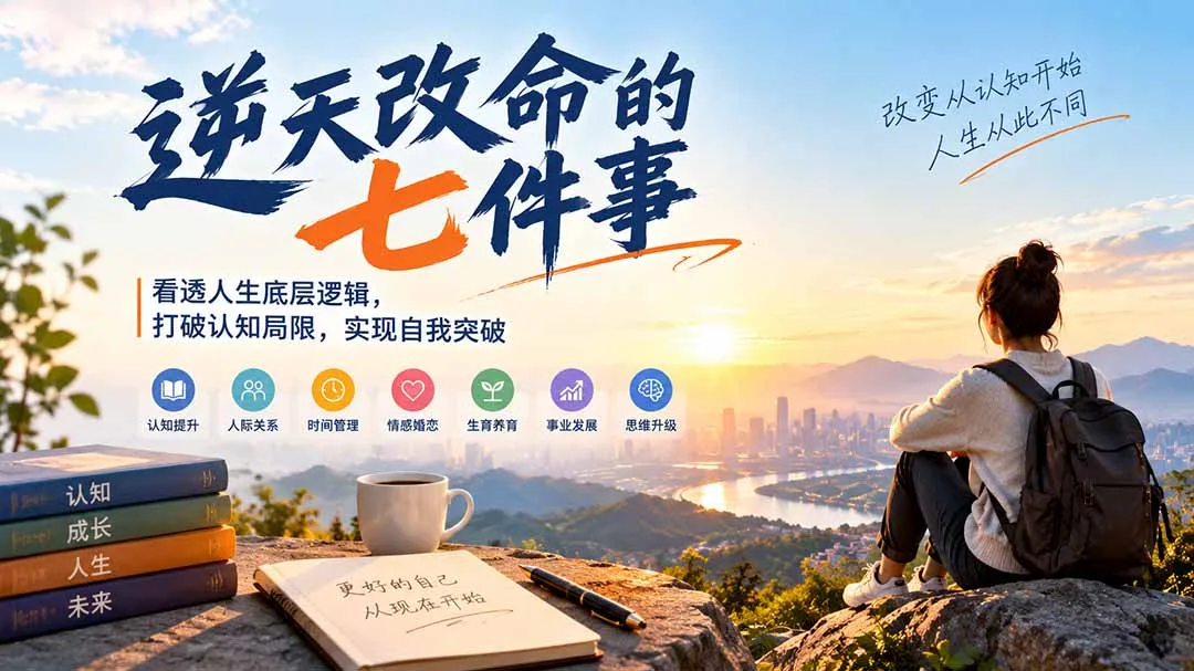 付费文章：逆天改命的七件事，看透人生底层逻辑，打破认知局限，实现自我突破 - 红果网创-红果网创